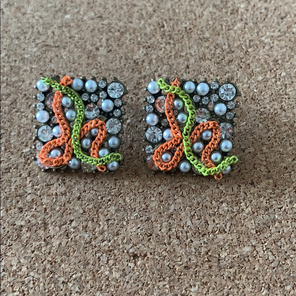 ASOS Pearly Chain Earrings